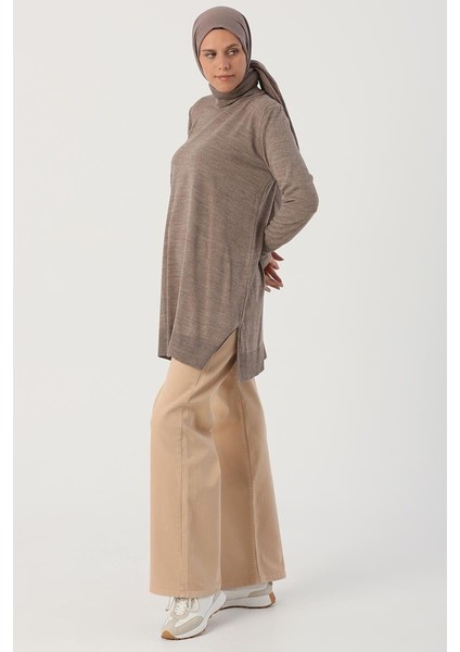 Vizon-Balıkçı Yaka Triko Tunik modelleri