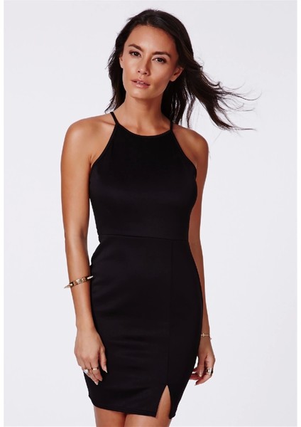 B101244 Yırbrfaçlı Likralı Elbise