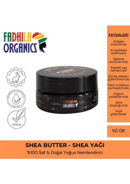 Shea Butter Karite Yağı %100 Saf ve Doğal 50 gr