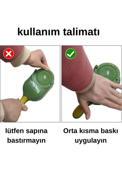 Pratik Hamur Açıcı Hamur Presleme Mantı Börek Poğaça Hamur Açma ve Ravioli Yapma Kalıbı Presleme