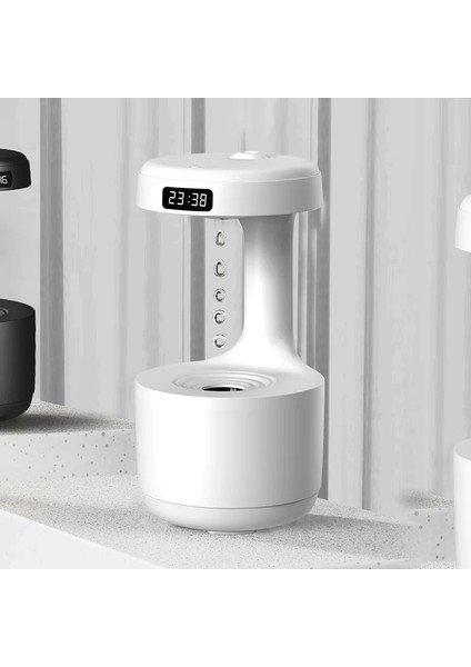 800 ml Hava Nemlendirici Anti-Yerçekimi Su Damlacıkları Ultrasonik Led'li Zaman Göstergeli fiyatları