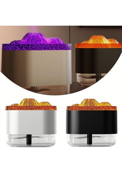 Yanardağ Tasarımlı Hava Nemlendirici Ultrasonik LED Işıklı Taşınabilir Hava Nemlendirici Buhar Makinesi fiyatları