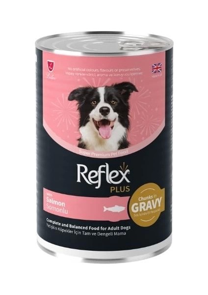 Reflex Plus Sos Içinde Somonlu Yetişkin Konserve Köpek Maması 400 gr