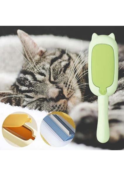 Kedi Figürlü Pratik Hazneli Evcil Hayvan Kedi Köpek Tüy Toplama Toplayıcı Fırça indirimleri