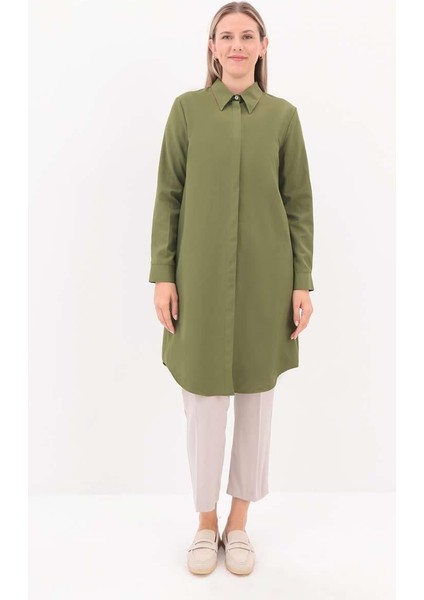 Haki-Gizli Patlı Gömlek Tunik fiyatları