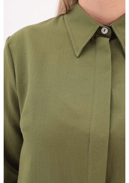 Haki-Gizli Patlı Gömlek Tunik indirimleri