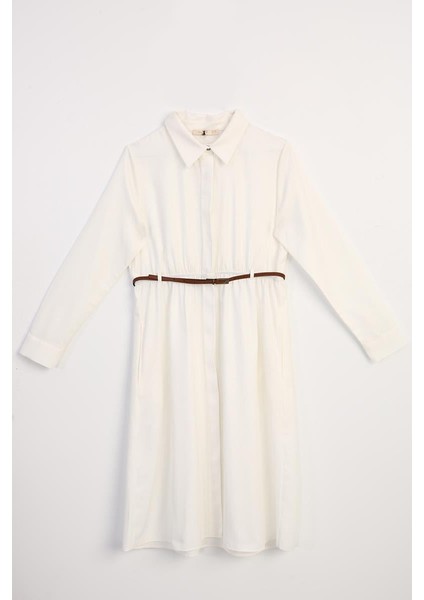 Beyaz-Kemerli Gömlek Tunik indirimleri