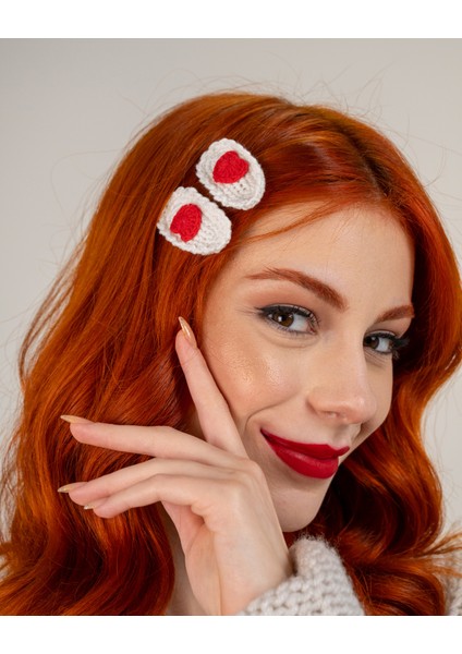 Valentine's Day Iki Çift Toka Seti (4 Adet)