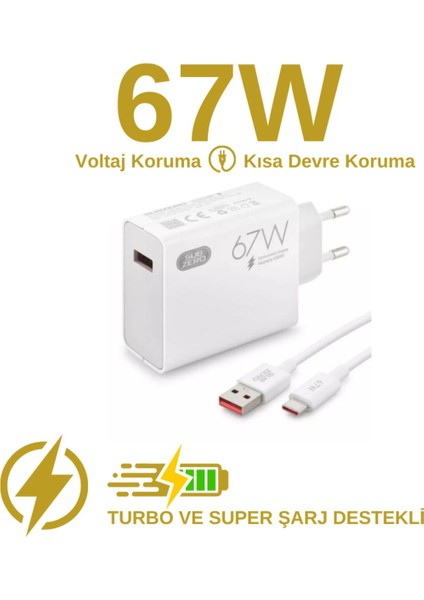 Oppo RENO3A Uyumlu Şarj Aleti Type-C 67 Hızlı Şarj ( Orijinal Subzero) SBZ-SG51