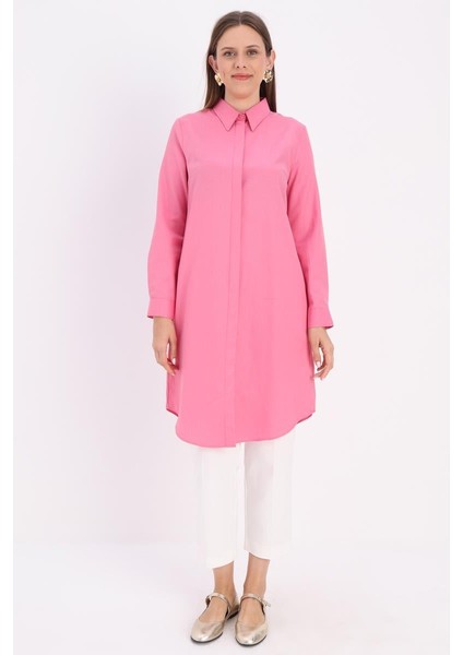 Pembe-Gizli Patlı Gömlek Tunik fiyatları
