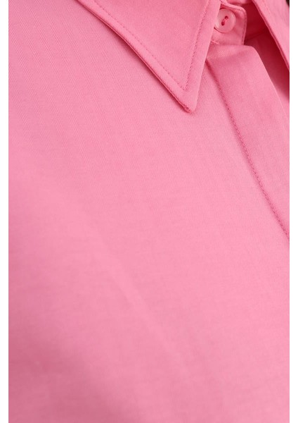 Pembe-Gizli Patlı Gömlek Tunik indirimleri