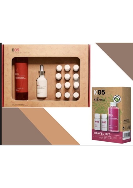 Saç Karşı Set K05 - 250ML+50ML Serum +Ampul Losyon 12X10 Seyahay Boy 100ML