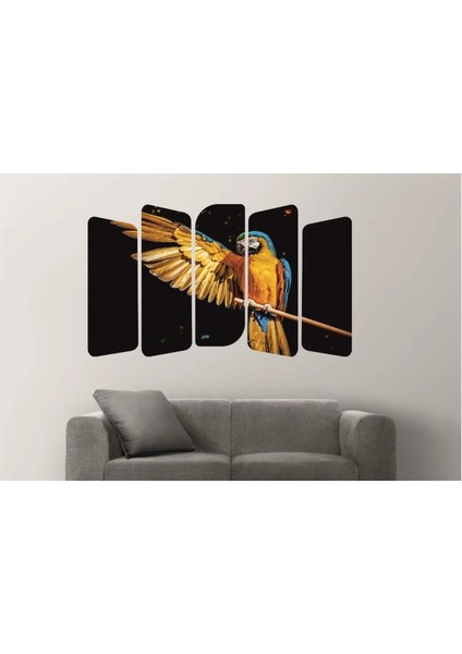 MDF46 Papağan Uv Baskılı Mdf Tablo