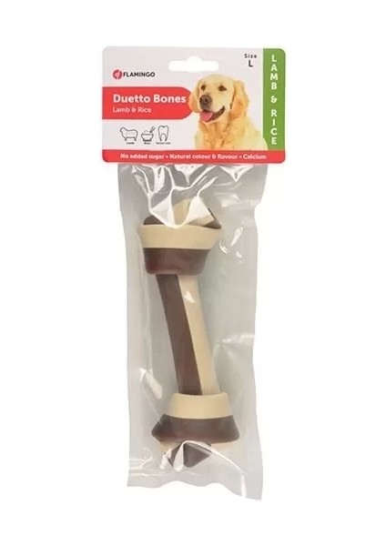 Duetto Bones Kuzu Etli ve Pirinçli Köpek Kemik Ödülü Large