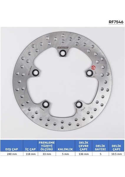 Honda NC700 Integra (2012-2013) Arka Fren Diski