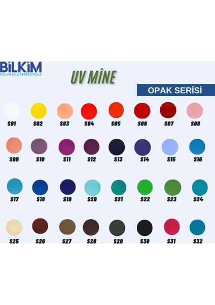 Kuyumculuk Için Soğuk UV Mine - Opak Turkuaz Yeşil - 20 Gr - S21 modelleri