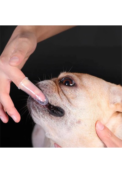 2 Adet Kediler ve Köpekler Için 2'li Parmak Diş Fırçası modelleri