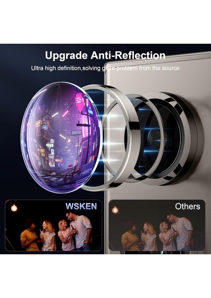 Samsung Galaxy S25 Ultra Kamera Lens Koruyucu Kılıf Cam
