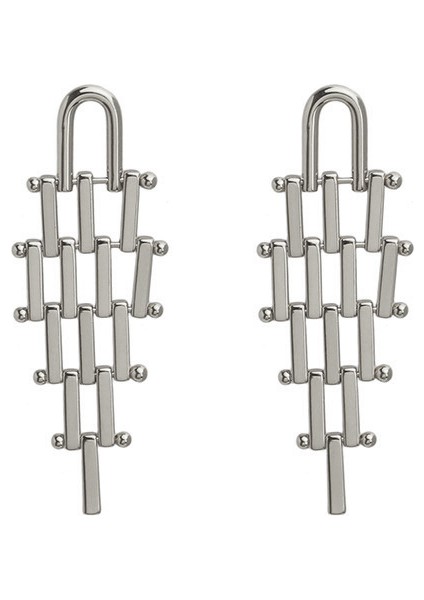 Moda Paslanmaz Çelik Küpe Kadın Küpe Kişilik Moda Küpe Kadın Mizaç Retro Nazik (Yurt Dışından)