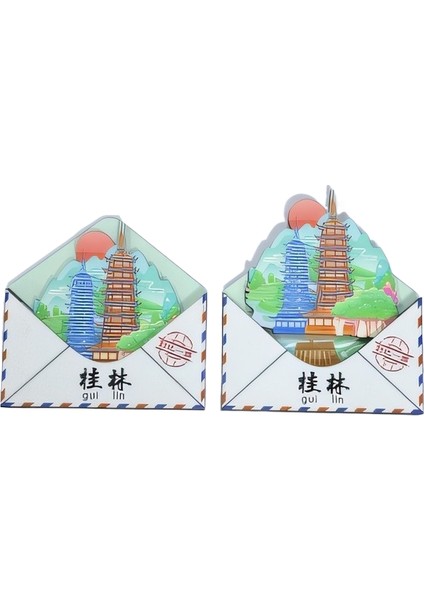 Seyahat Hediyelik Eşyaları Buzdolabı Çıkartmaları Hediyeler 3D Stereoskopik Turistik Hediyelik Eşyalar (Yurt Dışından)