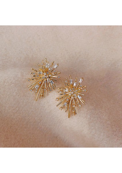 Moda Paslanmaz Çelik Küpe Kadın Küpe Kişilik Moda Küpe Kadın Mizaç Retro Nazik (Yurt Dışından)