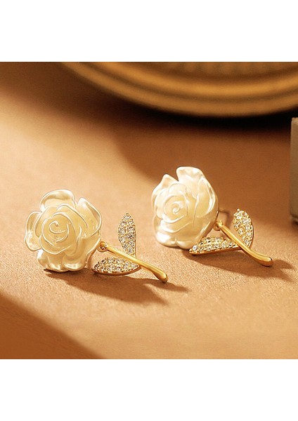 Moda Paslanmaz Çelik Küpe Kadın Küpe Kişilik Moda Küpe Kadın Mizaç Retro Nazik (Yurt Dışından)