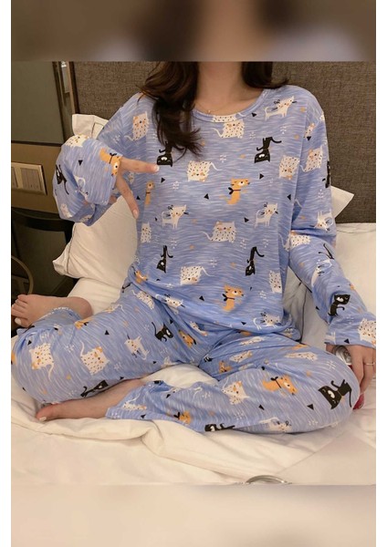 New Cat2 Süpersoft Pijama Takım