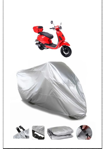 Rks Azure 50 Pro Gri Motosiklet Brandası Arka Çanta Uyumsuz