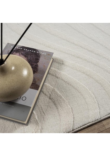 Alaçatı Püsküllü Halı 150X230 Ariso Açık Bej