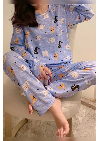 New Cat2 Süpersoft Pijama Takım
