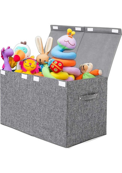 Büyük Oyuncak Kutusu Oyuncak Saklama Kutusu Eşya Toplama Sepeti Organizer Puzzle Sandığı