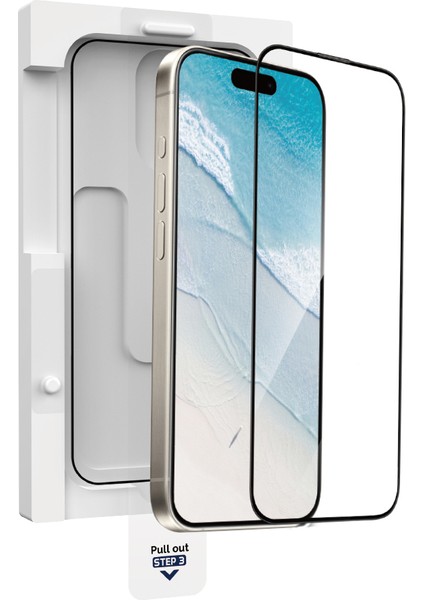 Apple iPhone 16 Wiwu GT-020 Titan Ekran Koruyucu Şok Emici Hibrit Polimer Hd Şeffaf Uygulama Aparatlı