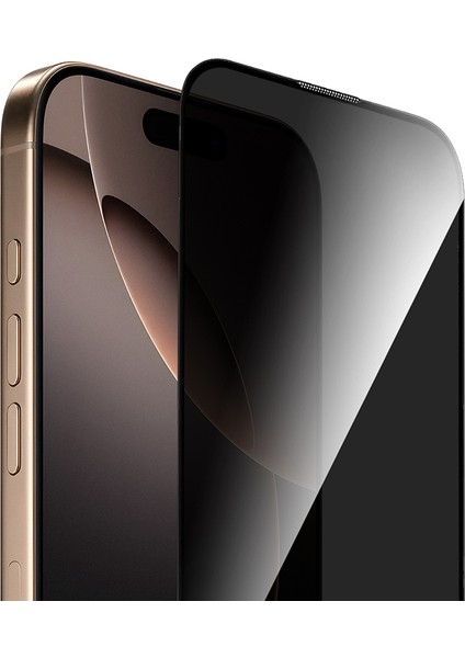Apple iPhone 16 Pro Max Wiwu GT-021 Hayalet Ekran Koruyucu Hibrit Polimer Privacy Uygulama Aparatlı