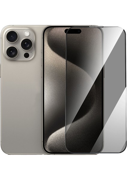 Apple iPhone 16 Pro Max Wiwu GT-021 Hayalet Ekran Koruyucu Hibrit Polimer Privacy Uygulama Aparatlı