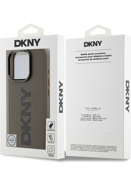 iPhone 16 Pro Max Kılıf Dkny Orjinal Lisanslı Magsafe Şarj Özellikli Pu Deri Plain Kapak Kahverengi indirimleri