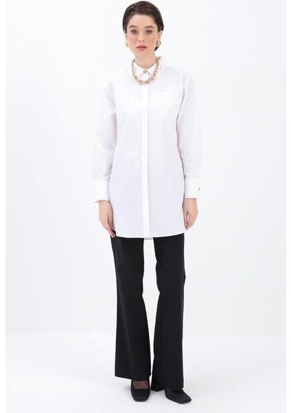 Beyaz-Cepli Gömlek Tunik fiyatları