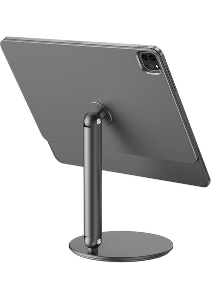 iPad Pro 11 2024 Tablet Standı ZM-310 360 Derece Dönebilen Magnetik Başlıklı Gri