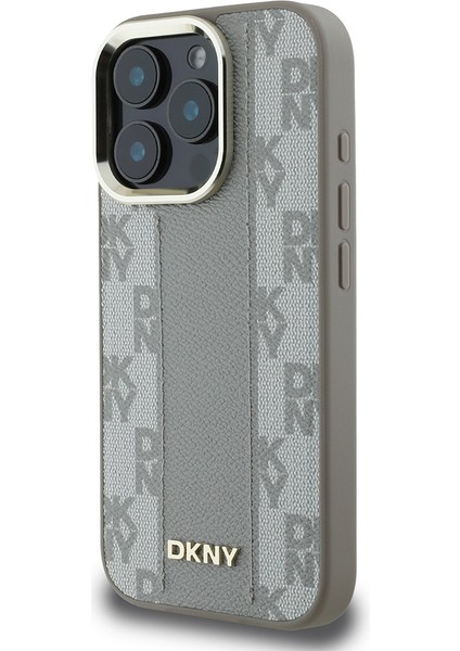 iPhone 16 Pro Kılıf Dkny Orjinal Lisanslı Magsafe Şarj Özellikli 3D Yazılı Checkered Pattern Bej fiyatları