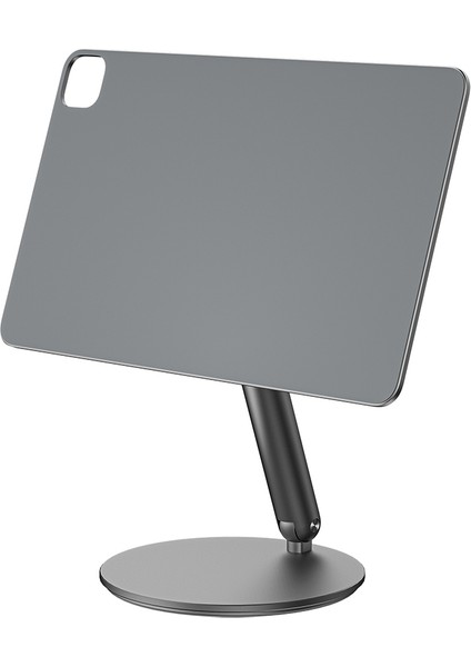 Apple iPad Air 11 2024 Tablet Standı ZM-310 360 Derece Dönebilen Magnetik Başlıklı Gri