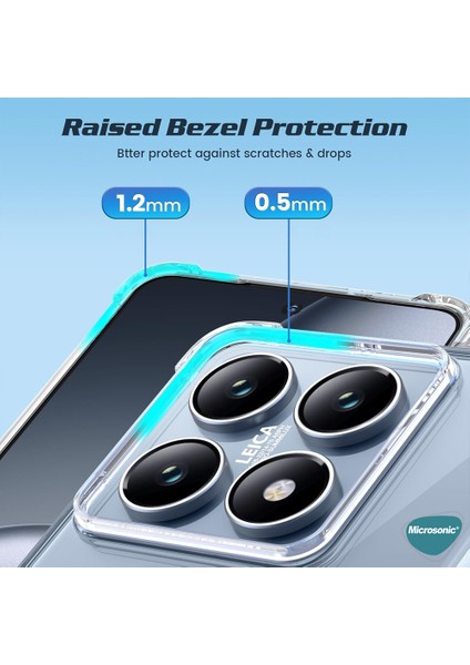 Xiaomi 14T Kılıf Shock Absorbing Şeffaf