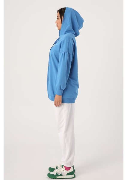 Saks-Oversize Kapüşonlu Yaka Detaylı Sweatshirt modelleri