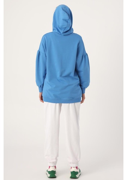 Saks-Oversize Kapüşonlu Yaka Detaylı Sweatshirt fırsatları