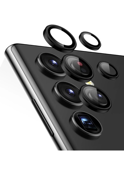 Samsung Galaxy S25 Ultra Tekli Kamera Lens Koruma Camı Siyah