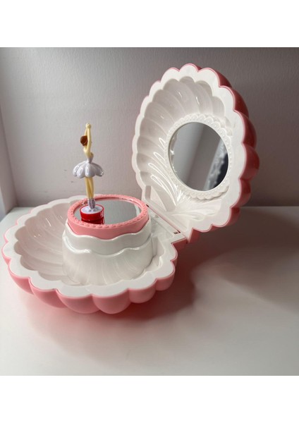 Dans Eden Balerinli Istiridye Müzik ve Takı Kutusu Koyu Pembe fiyatları