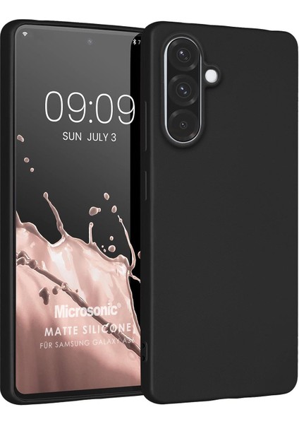 Matte Silicone Samsung Galaxy A36 Kılıf Siyah