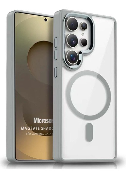Samsung Galaxy S24 Ultra Kılıf Magsafe Shadow Planet Gri