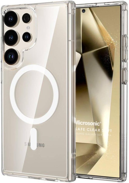 Samsung Galaxy S25 Ultra Kılıf Magsafe Clear Soft Şeffaf