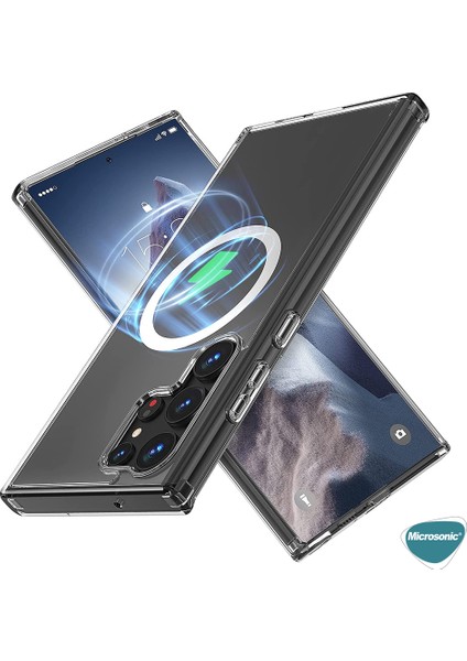 Samsung Galaxy S25 Ultra Kılıf Magsafe Clear Soft Şeffaf fiyatları