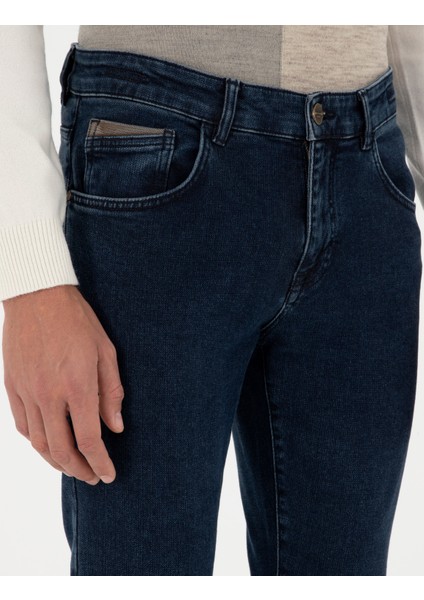 Erkek Mavi Slim Fit Jean Pantolon 50296161-Vr036