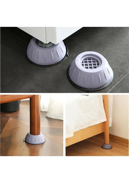 Beyaz Eşya Altlığı Ayağı Çamaşır Bulaşık Makinası Buzdolabı Yükseltici Titreşim Önleyici 16 Adet indirimleri